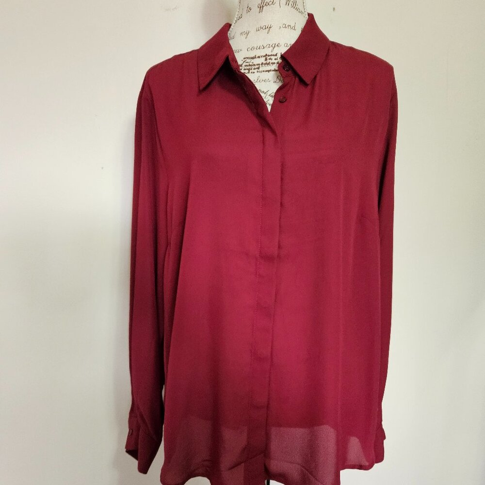 Burgundy Blouse